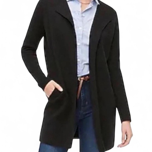 J.Crew Vanessa Cardigan Sweater Jacket – Black, Size S | Open Front | - Picture 1 of 7
